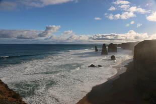 海岸壮丽风光 海浪拍岸