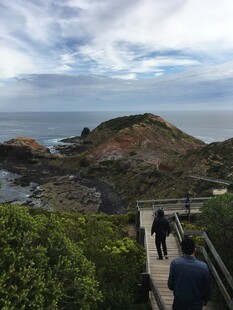 海边步道上的漫步之旅