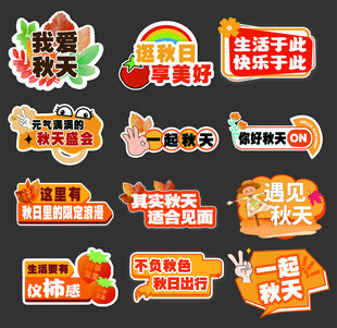 多彩节日活动宣传图标集