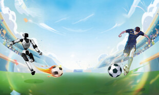 激情足球赛  球员赛场拼搏