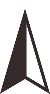 指南针 指北 简约三角箭头图标