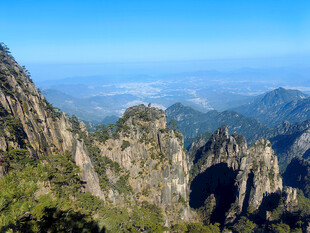 黄山壮丽黄山奇峰景观