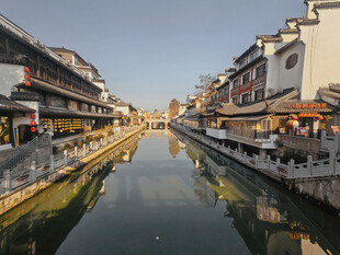 江南水乡古河道风景