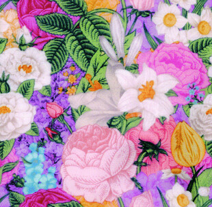 缤纷花卉图案色彩绚丽