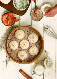 小笼汤包 虾仁馅