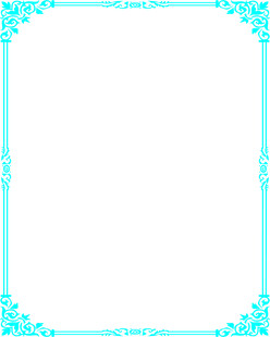 蓝边装饰空白图片框