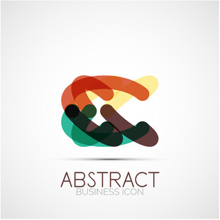 抽象多彩几何图形标志