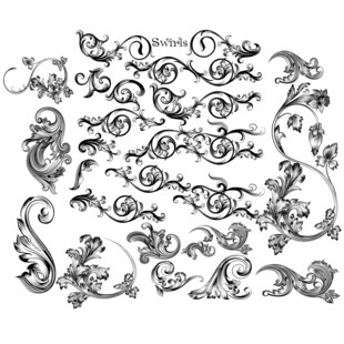 复古花纹装饰图案集合