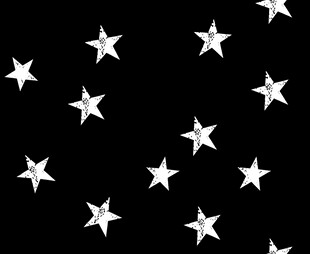 黑色背景上的白色星星
