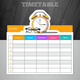 每日时间表模板