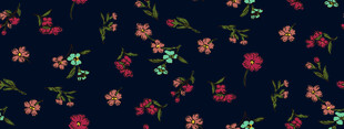 深色背景花卉图案纹理