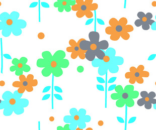 多彩花卉图案背景