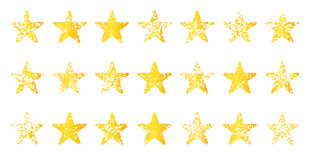 金色星星图案