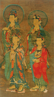 唐代风格佛教人物壁画