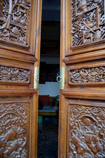 精美木雕中式门