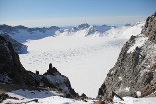 壮丽雪山冰川景观 长白山