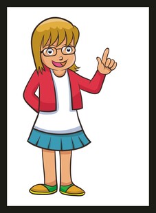 红衣女孩举手示意