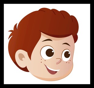 微笑小男孩头像