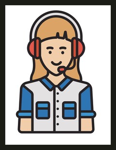 客服人员头像图标