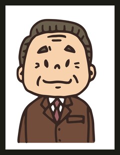 微笑的西装老人