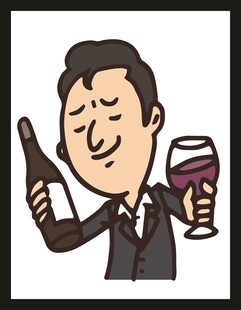 优雅男士惬意品酒时刻