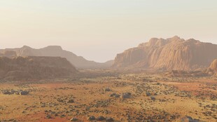 壮丽 漠山脉景观