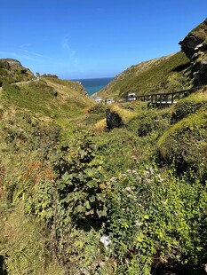 山间绿野 远眺碧海蓝天