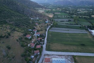 乡村田野俯瞰美景