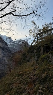 山间景致 冬日自然风光