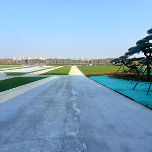 宽阔平坦的户外场地景观