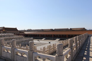 故宫宏伟宫殿建筑群景观