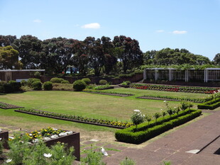 美丽规整的花园景观