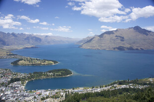 美丽的新西兰湖泊风光