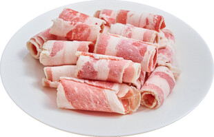 新鲜牛肉卷肉质鲜嫩诱人