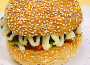 美味芝麻汉堡