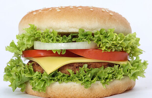 美味多层汉堡
