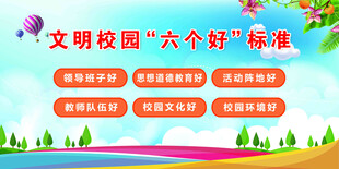 文明校园 六个好 标准展示