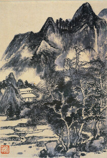 水墨山水国画景观