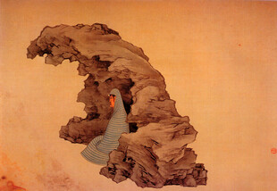 独特造型的艺术山石摆件