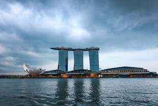 新加坡滨海湾壮丽景致