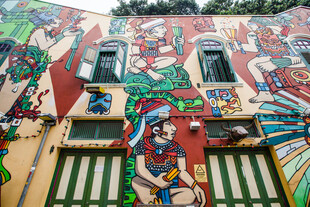 色彩斑斓的街头艺术涂鸦