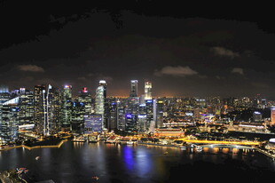 新加坡璀璨夜景俯瞰