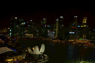 新加坡城市璀璨夜景