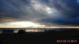 黄昏时分的壮丽天空景观