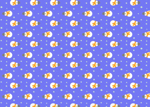 蓝色背景小雏菊图案纹理