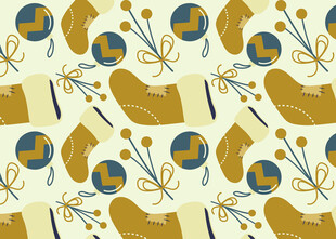 秋季元素无缝图案设计