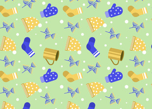 清新海洋风图案背景