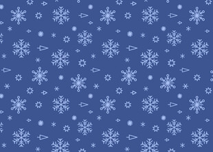 蓝色雪花图案背景