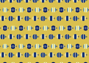 黄蓝几何图案无缝背景