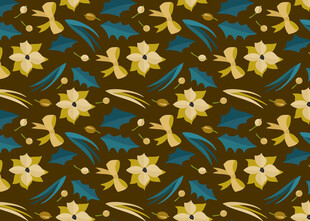 花卉图案背景纹理设计